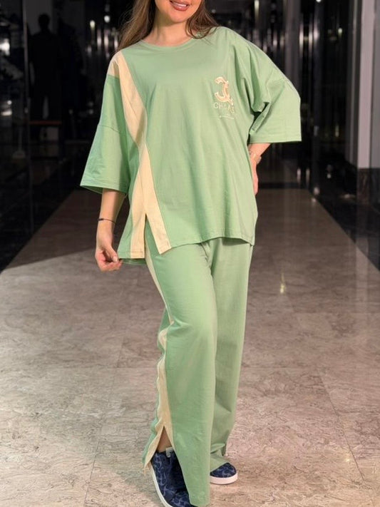 CC Style Western 2-Pcs Summer Tracksuit For Her MWTS-30