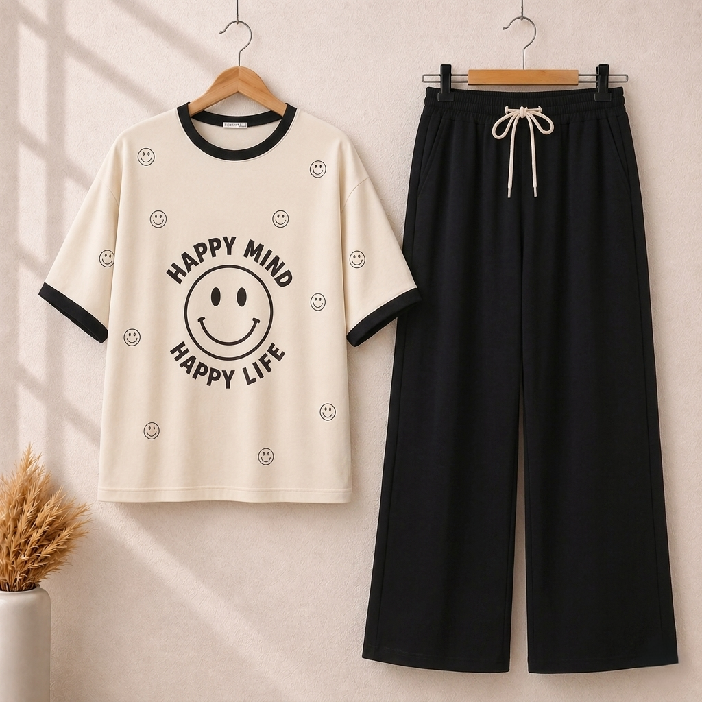 Happy Life Style Western 2-Pcs Summer Tracksuit For Her MWTS-32