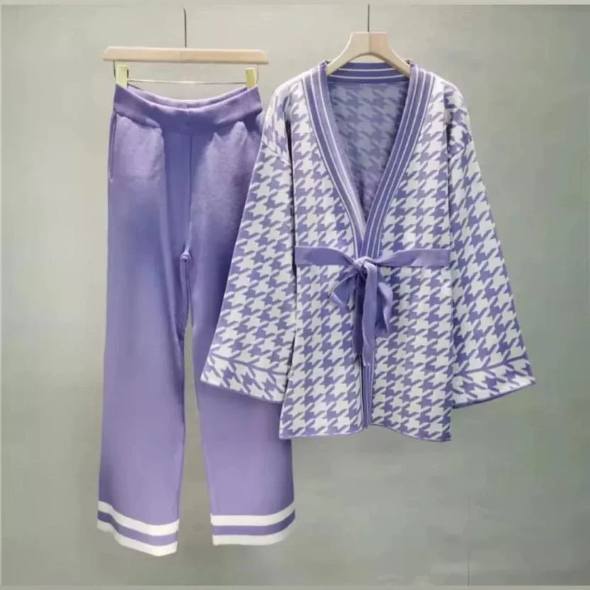 Belt Style Premium Quality Winter 2-Pcs Co-Ord Set. CWTS-34