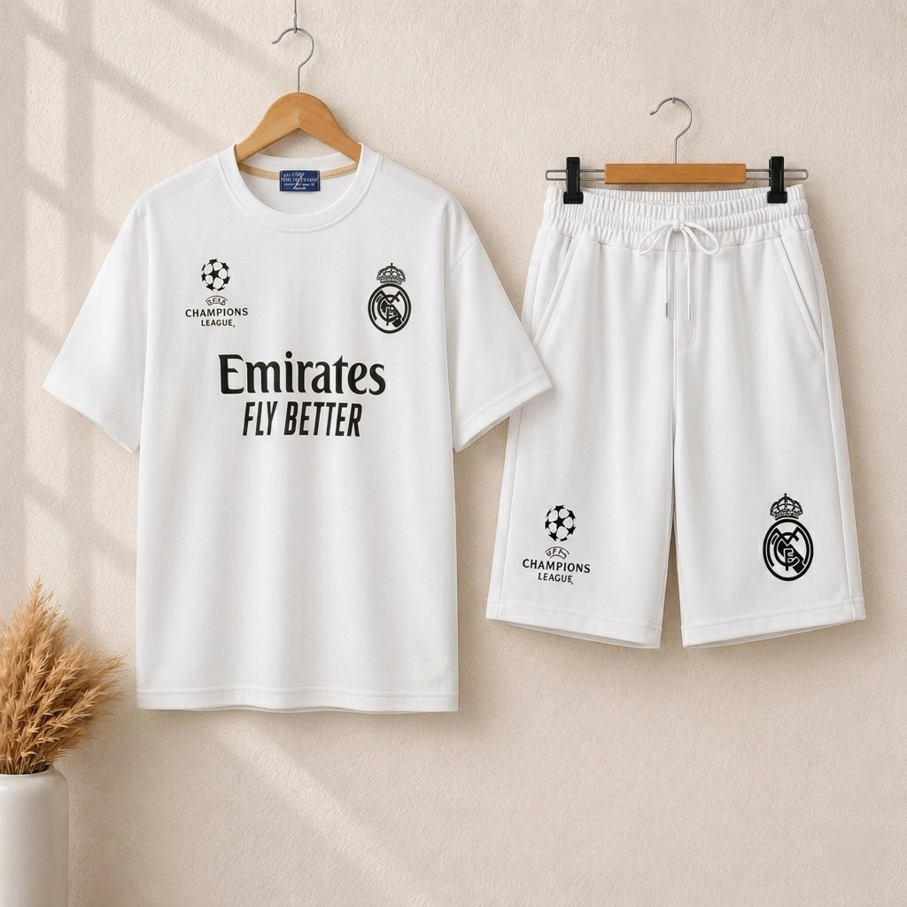MENS Emirates Fly Better SET – SLIM FIT Round Neck T-shirt & SHORTS MMSS-17