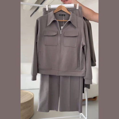 6 Pocket Style Premium Quality Winter 2-Pcs Tracksuit. CWTS-37