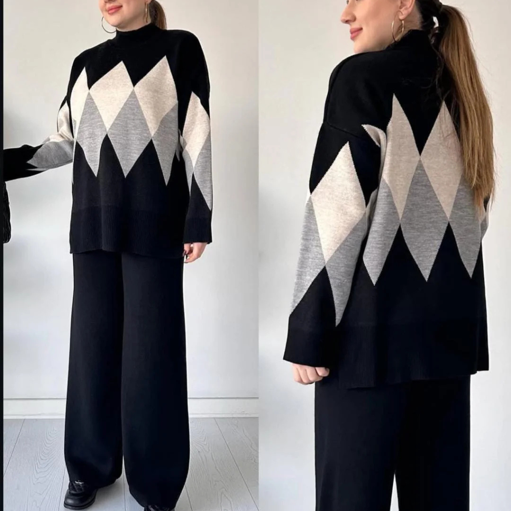 Diamond Premium Quality Winter 2-Pcs Co-Ord Set. CWTS-27