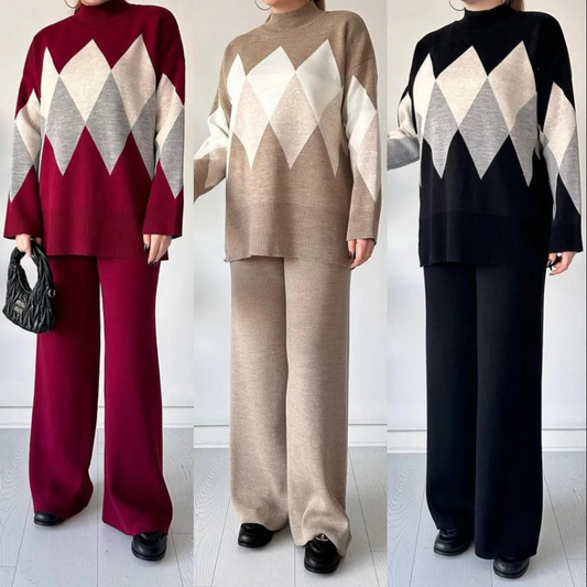 Diamond Premium Quality Winter 2-Pcs Co-Ord Set. CWTS-27