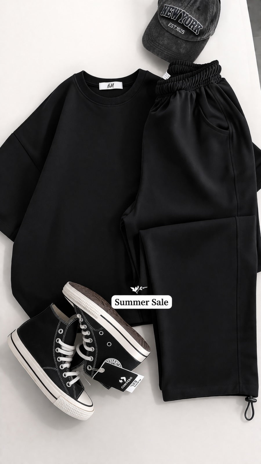 Round Neck Style Short Sleeve 2-Pcs Summer Tracksuit For Her CWTS-02