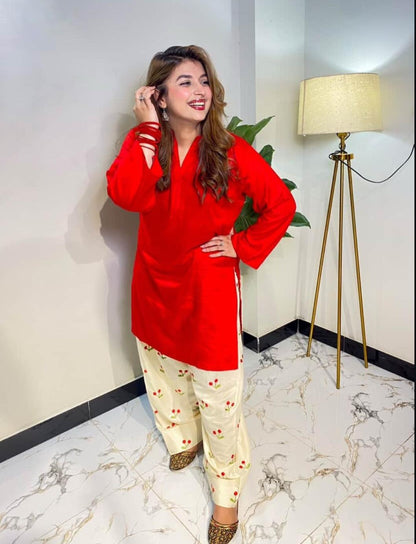 Trendy Embroidery 2piece MWTS-40