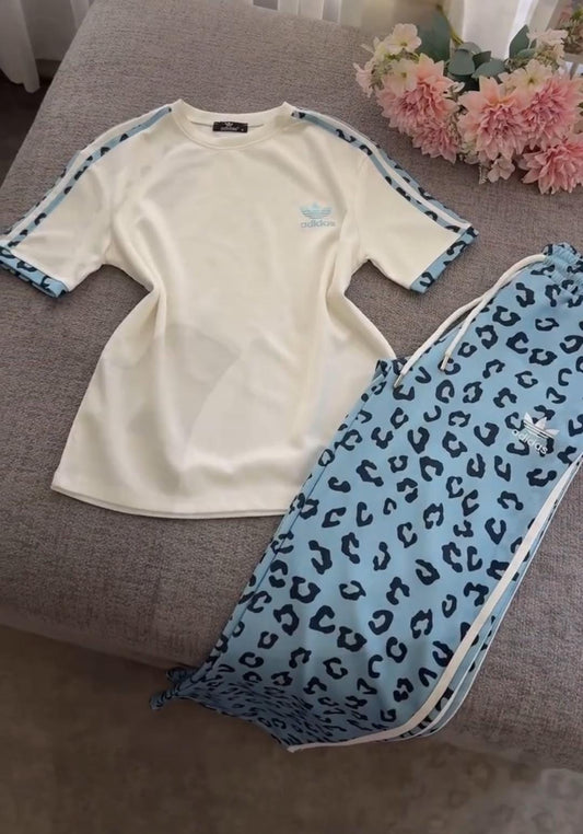 Cheetah Print Casual 2-Piece Co-Ord Set