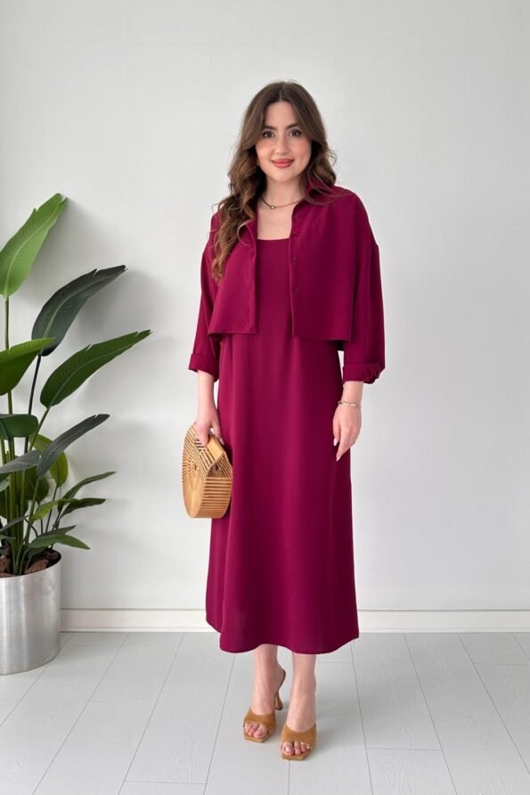 Trendy Korean Style Long Koti Maxi 2 Piece